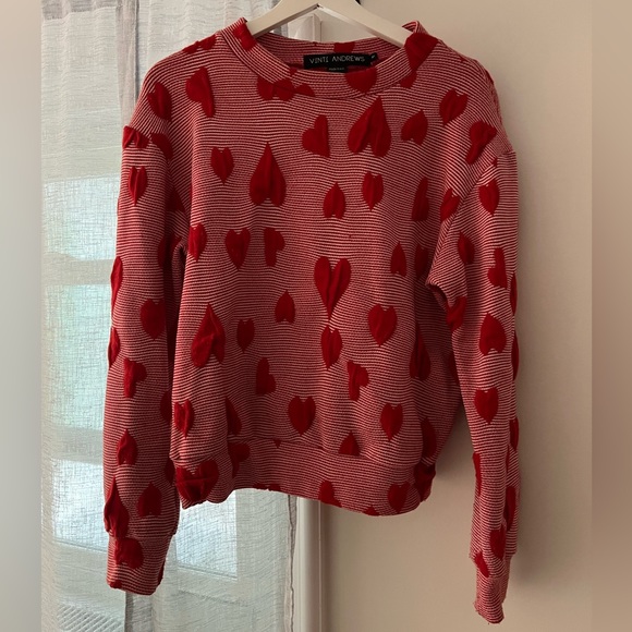 Playful heart print sweatshirt - Picture 2 of 4